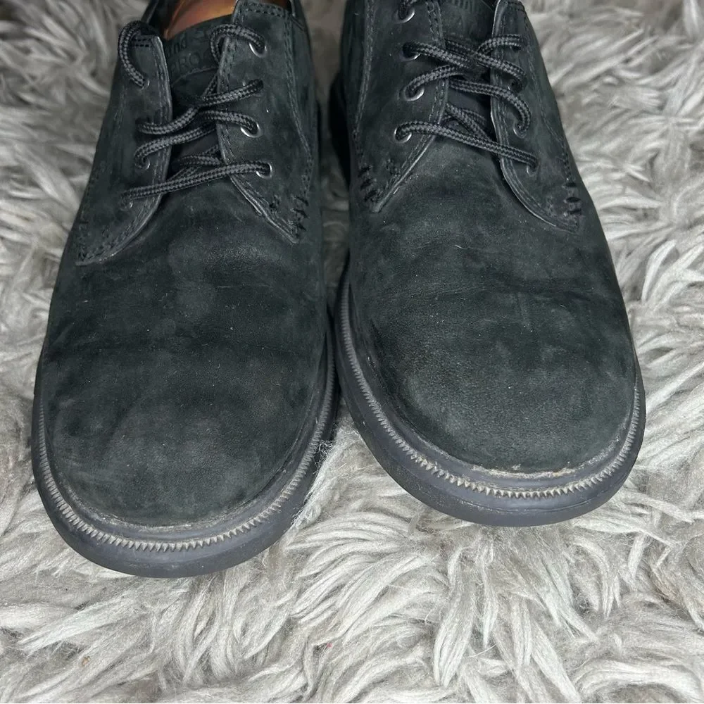 Timberland black suede lace up waterproof oxfords men’s shoe size 7.5